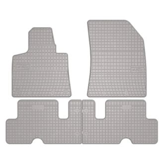 OEM Alfombrillas De Goma Para Coche: Citro&euml;n C4 Grand Picasso Ii Monovolumen (2013-2019) - Color Gris A Juego