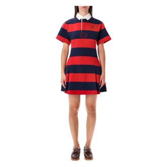 Polo Ralph Lauren Dames, Jurken, Rood, Maat: XS Katoen