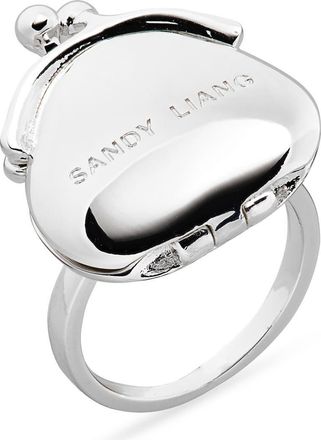 Sandy Liang Souvenir Pouch Ring in Silver at Nordstrom, Size 7