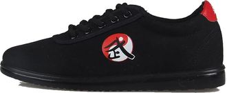 Generic Martial Arts Shoes, Tai Chi Kung Fu Trainers Adult Child Breathable Outdoor Sports(Black,10.5 UK Child)