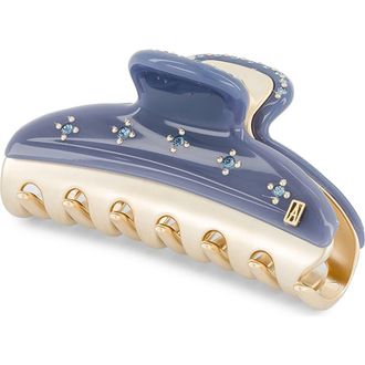 Alexandre de Paris Vendrome Crystal Hair Clip in Navy Blue at Nordstrom