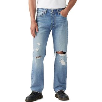 Levi's 501 Original Ripped Straight Leg Jeans in Lookin Good Dx at Nordstrom Rack, Size 31 X 30