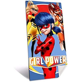 Trade Shop Trade Shop - Telo Mare In Cotone Miraculous Lady Bug Asciugamano Mare Piscina Bambini