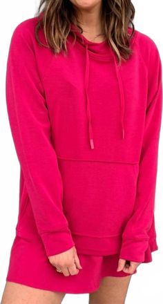 Mono B Laguna Lush Hoodie In Pink
