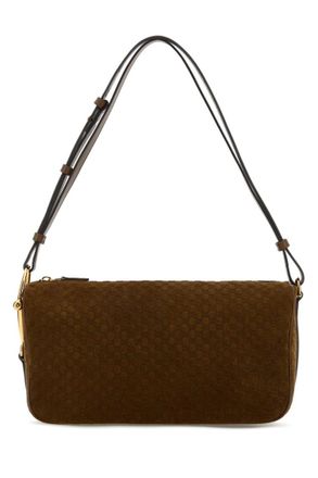 Gucci Brown Half Horsebit Medium Shoulder Bag