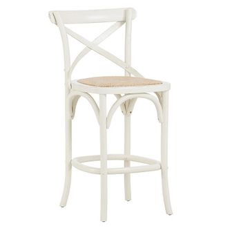 Ballard Designs Constance Barstool - Weathered Oak - Ballard Designs