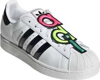 adidas x Jeremy Scott Gender Inclusive Superstar II Sneaker in White/Black/Black at Nordstrom, Size 7.5 Womens