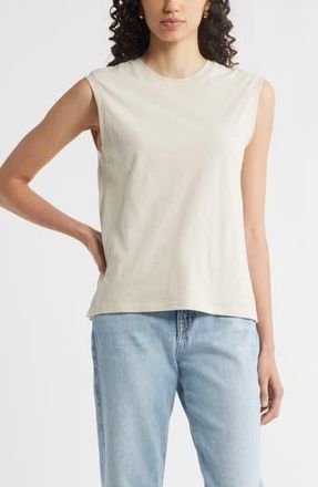 Nordstrom Everyday Muscle Tee in Beige Scroll at Nordstrom Rack, Size Medium