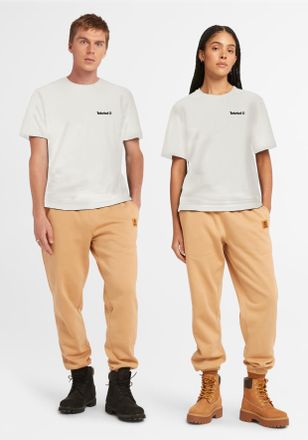 Timberland T-Shirt TIMBERLAND Small Linear Logo Print Tee, Damen, Gr. XXL, weiss (vintage whit), Jersey, Obermaterial: 100% Baumwolle, Rundhals, Shirts T-Shirt