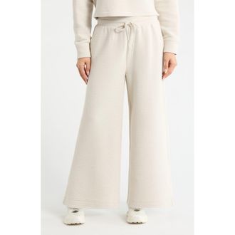 Zella Ottoman Wide Leg Ankle Pants in Grey Moonbeam at Nordstrom, Size Xx-Large