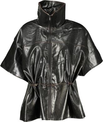 Desigual Poncho de cuello alto Richmond - Jackets - Mujer - Negro - ONE SIZE
