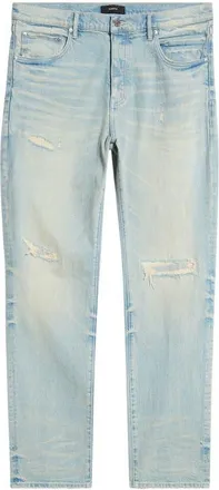 Purple Heavy Destroy Ripped & Repaired Jeans in Super Light Indigo at Nordstrom, Size 38