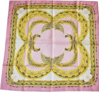 Cartier Pre-owned Scarves, female, Pink, Size: ONE SIZE Pre-owned Vintage Silk Scarf