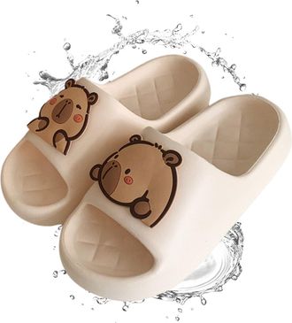 Generic Capybara Slippers, Summer Cute Capybara Slippers for Women Men Comfortable Fun Adorable Animal Sandals Slipper (C, Adult, Women, 3.5, Numeric Range, U