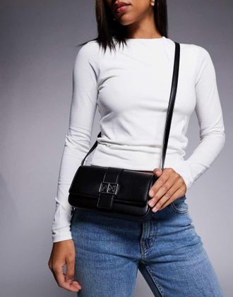 A|X Armani Exchange Jodie - Borsa a tracolla piccola nera-Nero