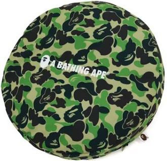 A Bathing Ape BAPE ABC Camo A Bathing Ape Circle Fluffy Beads Cushion Green 1H20-182-070-GRN
