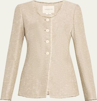 Lafayette 148 New York Sequined Tweed Jacket