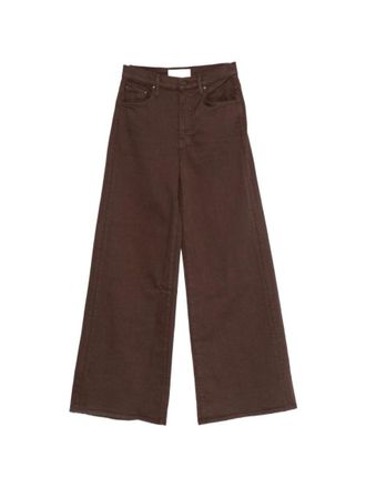 Mother Dark Brown High Rise Jeans