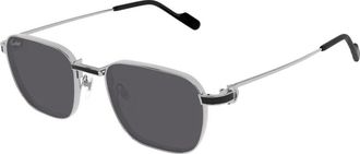 Cartier Grey Square Mens Sunglasses CT0497S 010 54
