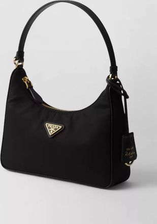 Prada shoulder bag gold tone hardware strap