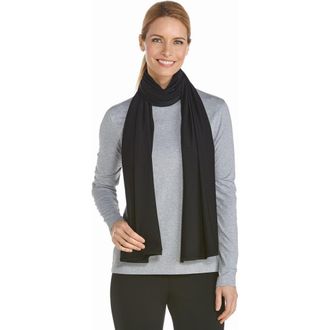 Coolibar Bhakti Sun Shawl, UPF 50+ Sun Protection in Black at Nordstrom