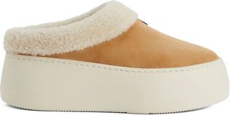 Giuseppe Zanotti Clogs in shearling sintetico con plateau - Marrone