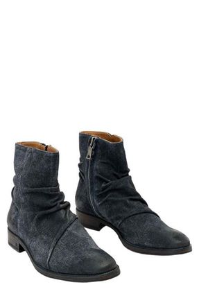 John Varvatos Morrison Sharpei Boot in Oiled Blue at Nordstrom, Size 11
