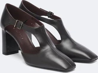 Max Mara Leather Mary Jane pumps