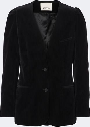Isabel Marant Fereole cotton velvet blazer