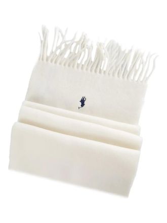 Polo Ralph Lauren fringed-edge scarf - women - Wool/Recycled Wool - One Size - Neutrals