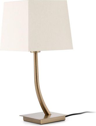 Faro Barcelona Faro Rem - L&aacute;mpara De Mesa 1 Luz Oro Envejecido - Pantalla No Incluida, E27