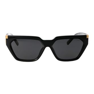 Tiffany & Co. Onregelmatige Zonnebril - unisex - Accessoires - Zwart - Maat: 56 MM