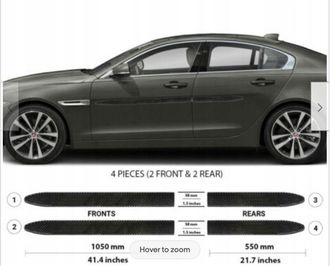 OEM Molduras Laterales De Las Puertas Negras Del Jaguar Xe 2014+