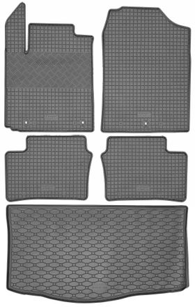 OEM Kia Picanto Hatchback Desde Abril De 2017. Juego De Alfombrillas De Goma Para Coche + Alfombrilla Para Maletero