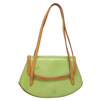 Louis Vuitton Biscayne Bay Monogram Vernis Green Patent_Leather Handbag (Pre-Owned)