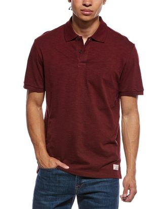 Scotch & Soda Panel Washed Slub Polo Shirt