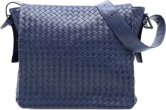 Bottega Veneta Pre-owned Bottega Veneta Nappa Intrecciato Flap Crossbody 163971 VQ131 4223 EPEV 2011 742 D