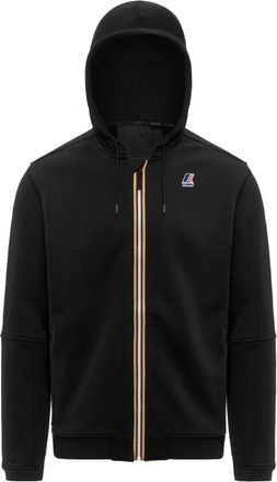 K-Way USY Zip-through - Heren - Vesten met rits - Zwart - S - Katoen - Hoodies & sweatvesten