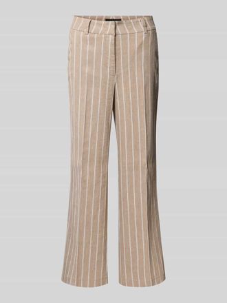 Cambio Cambio Verk&uuml;rzte Stoffhose aus Leinen-Mix mit Baumwoll-Anteil Modell CALIFORNIA in Sand, Gr&ouml;&szlig;e 44