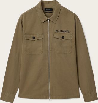 AllSaints Cotton Orbit Relaxed Fit Shirt, Size: XXL