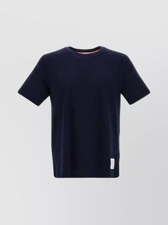 Thom Browne cotton relaxed-fit side-slit short-sleeve t-shirt
