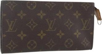 Louis Vuitton Pre-owned Clutches, female, Brown, Size: ONE SIZE Pre-owned Canvas Clutch