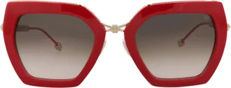 Philipp Plein Cat Eye-Frame Metal Sunglasses