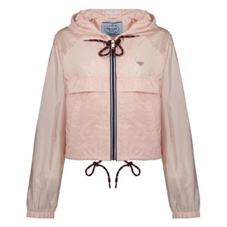 Prada Light Jackets, female, Pink, Size: S Light Jackets