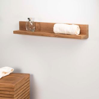 Wanda Collection Wanda Collection - Repisa Balda Camelia Cuarto De Ba&ntilde;o De Teca Maciza 70 Cm