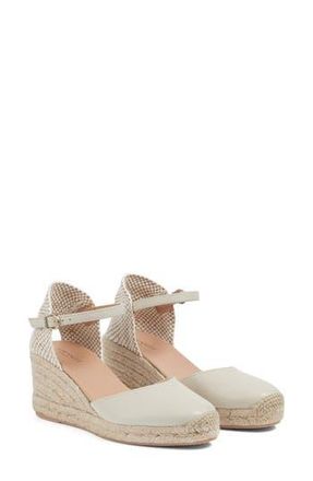 L.k. Bennett Marissa Wedge Sandal in Ecru at Nordstrom Rack, Size 40