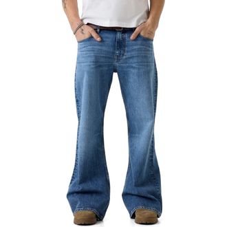 Guess GJ Relaxed Bootcut Jeans in Blue at Nordstrom, Size 28 X 32