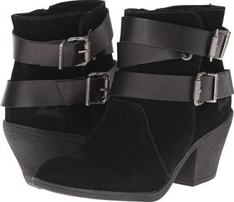 Blowfish Sworn Womens Zip Boots Black Fawn PU/Pisa PU : 6.5 M, Leather/Synthetic