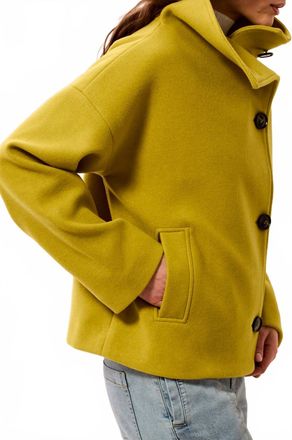 Tribal Womens Funnel Neck Jacket In Equinox Gold