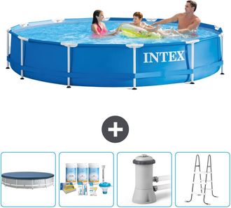 Intex Piscina Con Estructura Redonda - 366x76 Cm - 7-piezas Scb6